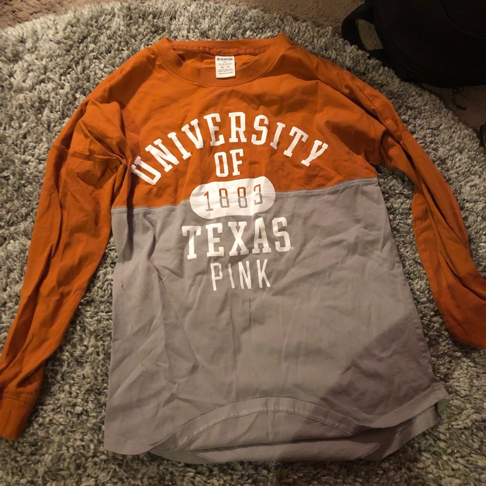 Univ of Texas PINK pullover